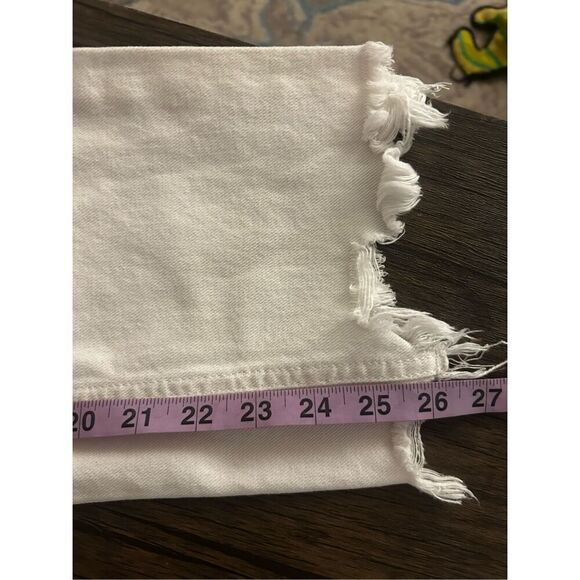 We The Free White Maggie Jeans Size 25 100% Cotton Cropped Bootcut Classic - Picture 11 of 11